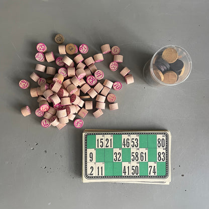 Jeu de loto ancien complet - Ref 1077
