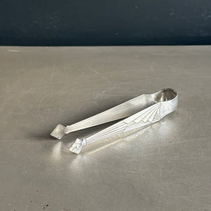 Pince à sucre en métal argenté - 13,7 cm - Ref 1224