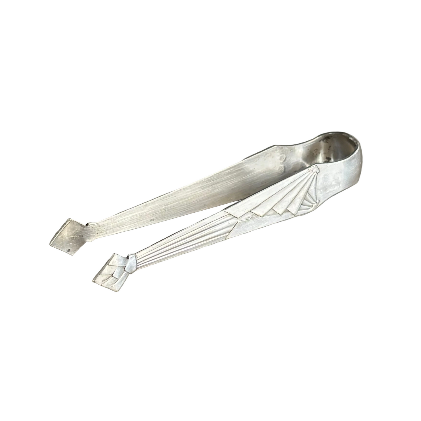 Pince à sucre en métal argenté - 13,7 cm - Ref 1224