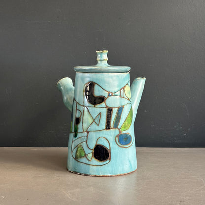 Théière en céramique de Marie-Christine Treinen - Vallauris - Ref 1396