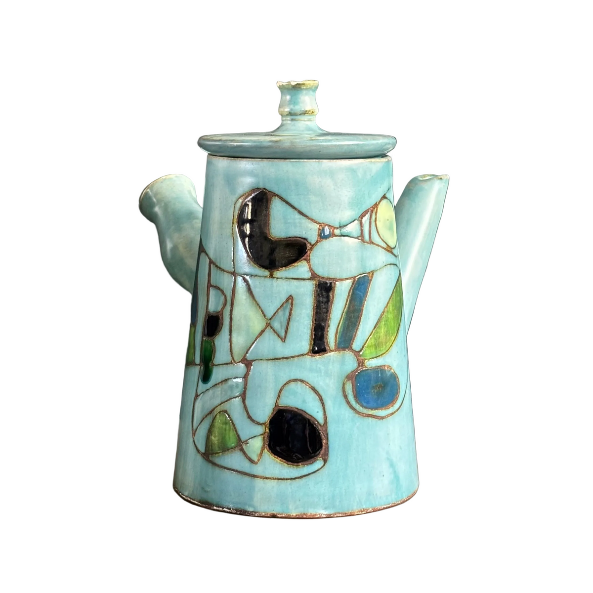 Théière en céramique de Marie-Christine Treinen - Vallauris - Ref 1396