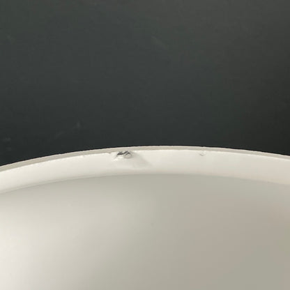 Paire de plafonniers globes en verre blanc - Ref 1175