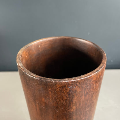 Cache pot en bois vintage - Ref 1088