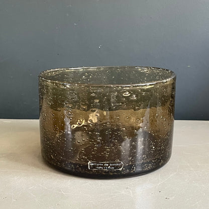 Ensemble en verre bulle fumé Bendor - Ref 1068