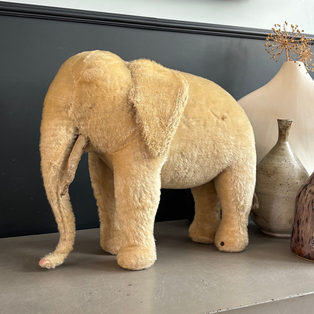 Peluche éléphant début XXème - Ref 1342