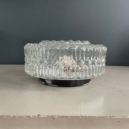 Plafonnier ou applique en verre moulé - Ref 1185