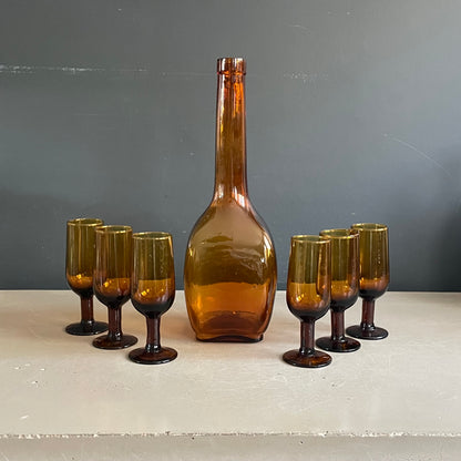 Service en verre fumé - Ref 1069