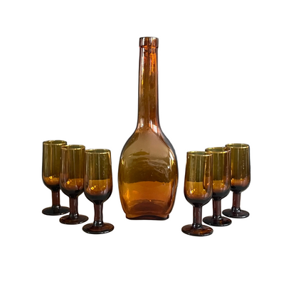 Service en verre fumé - Ref 1069
