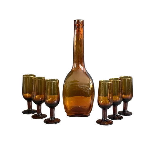 Service en verre fumé - Ref 1069