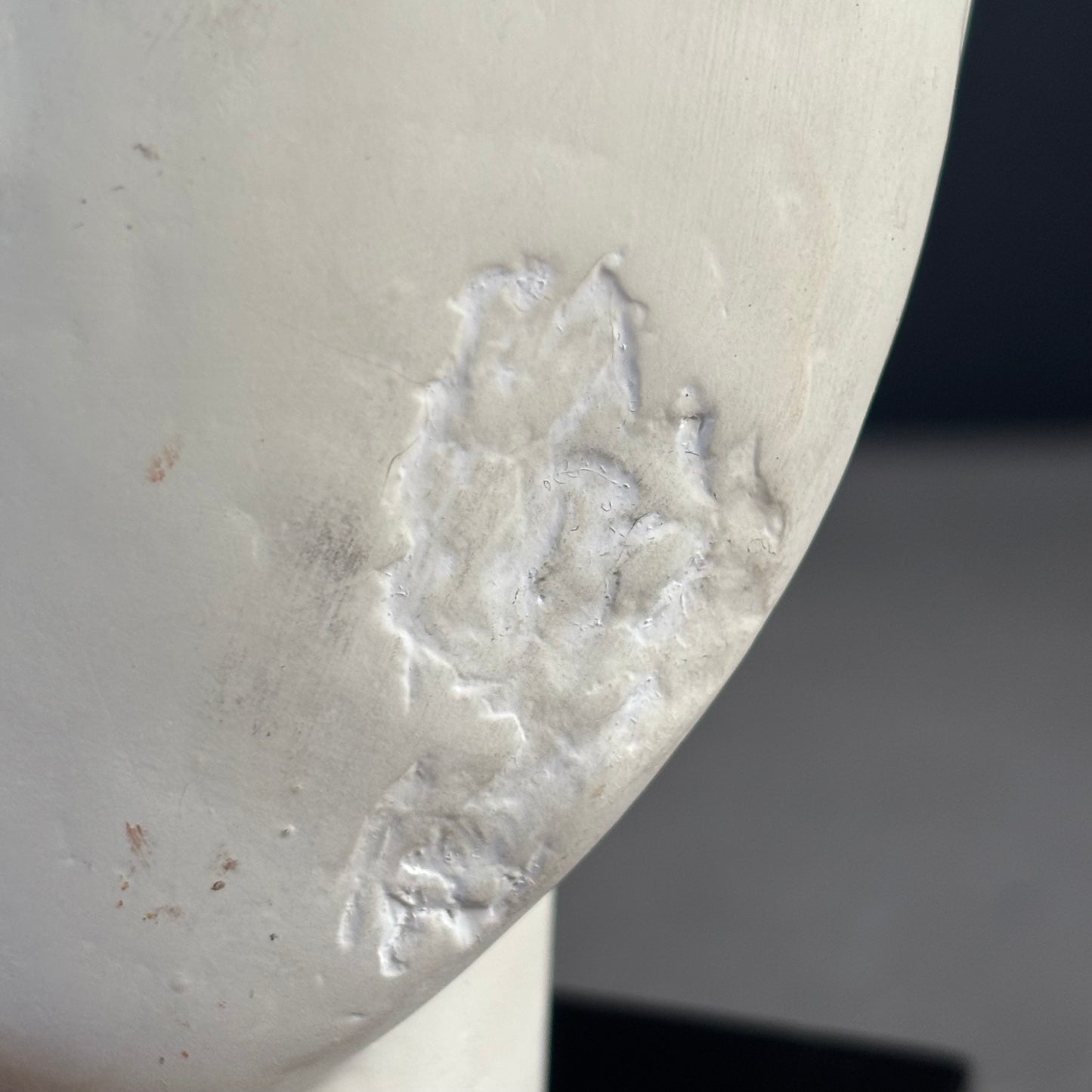 Tête en plâtre - Sculpture sur socle - Ref 1302