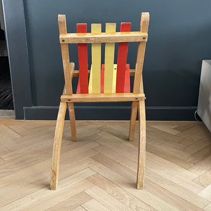 Chaise enfant pliante en bois - Ref 1094