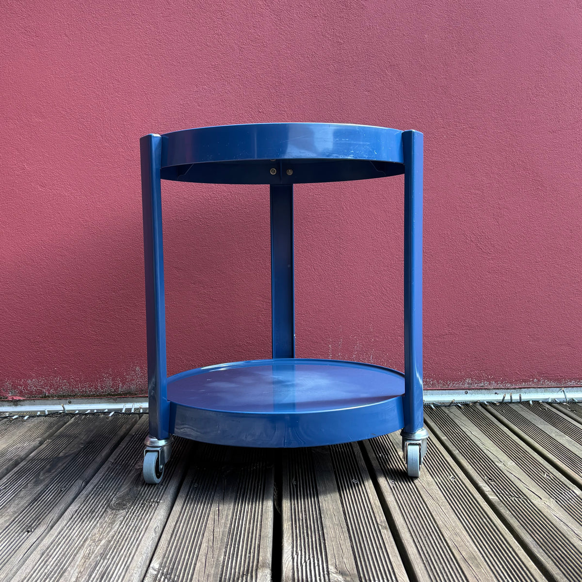 Desserte roulante space-age bleu marine - Ref 1283