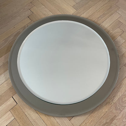 Miroir de salle de bain rond bicolore - Ref 946