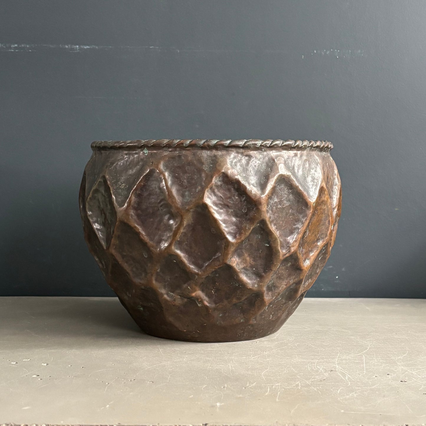 Cache-pot en cuivre - Ref 1263