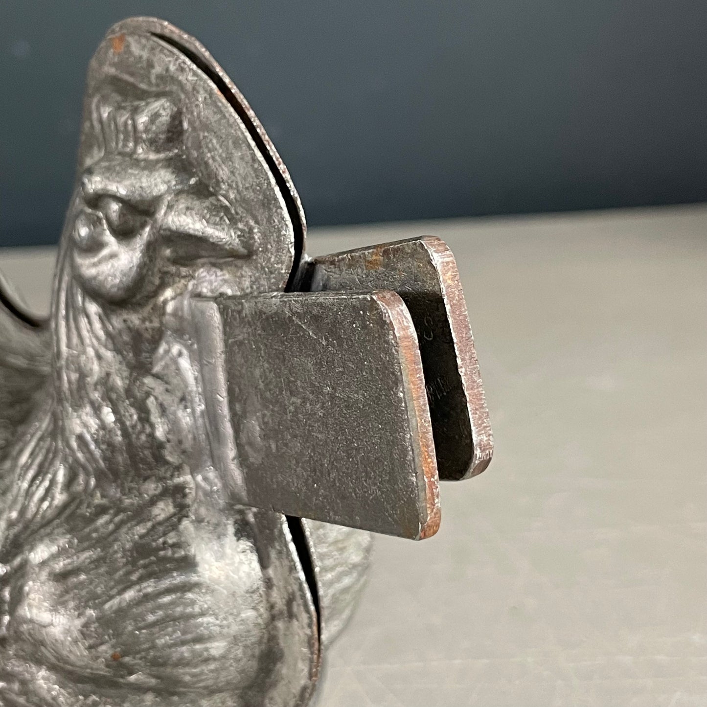 Moule poule en métal étamé ancien - Letang Fils - Modèle 941 - Ref 1171