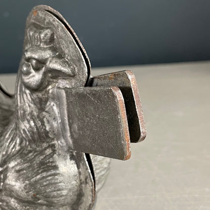 Moule poule en métal étamé ancien - Letang Fils - Modèle 941 - Ref 1171
