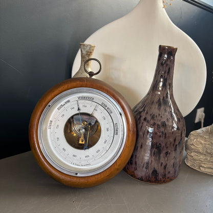 Baromètre anéroïde vintage J.B. Vetter, Strassburg - 20cm - Ref 1373