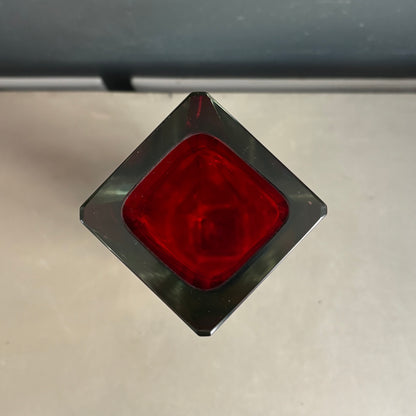 Vase Murano sommerso grand modèle rouge et bleu - Mandruzzato - Années 70 - Ref 1313