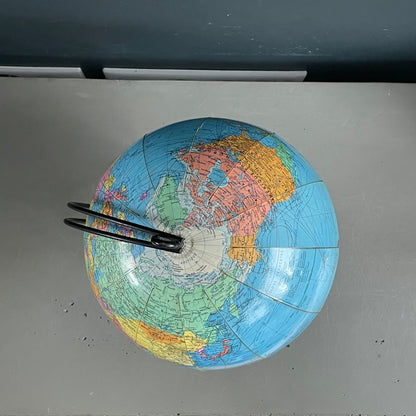 Globe terrestre vintage Girard et Barrère - Années 50-60 - piètement string - Ref 1153
