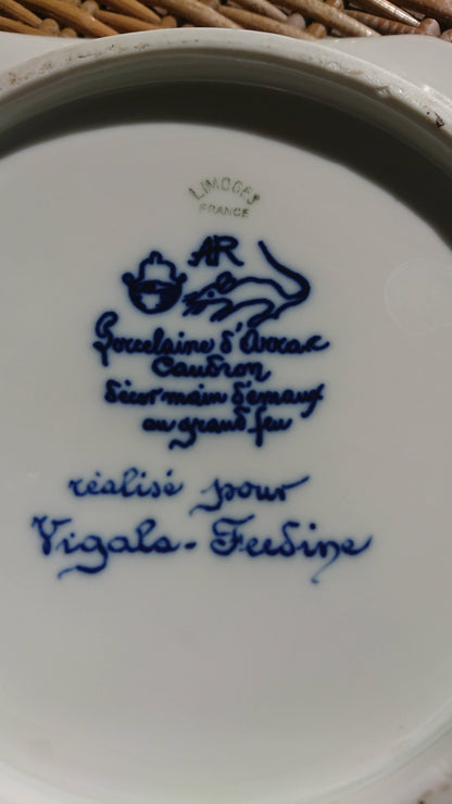 Cendrier en porcelaine d'Arras Caudron