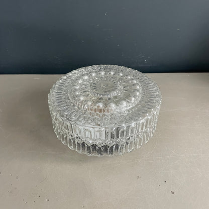Plafonnier ou applique en verre moulé - Ref 1185