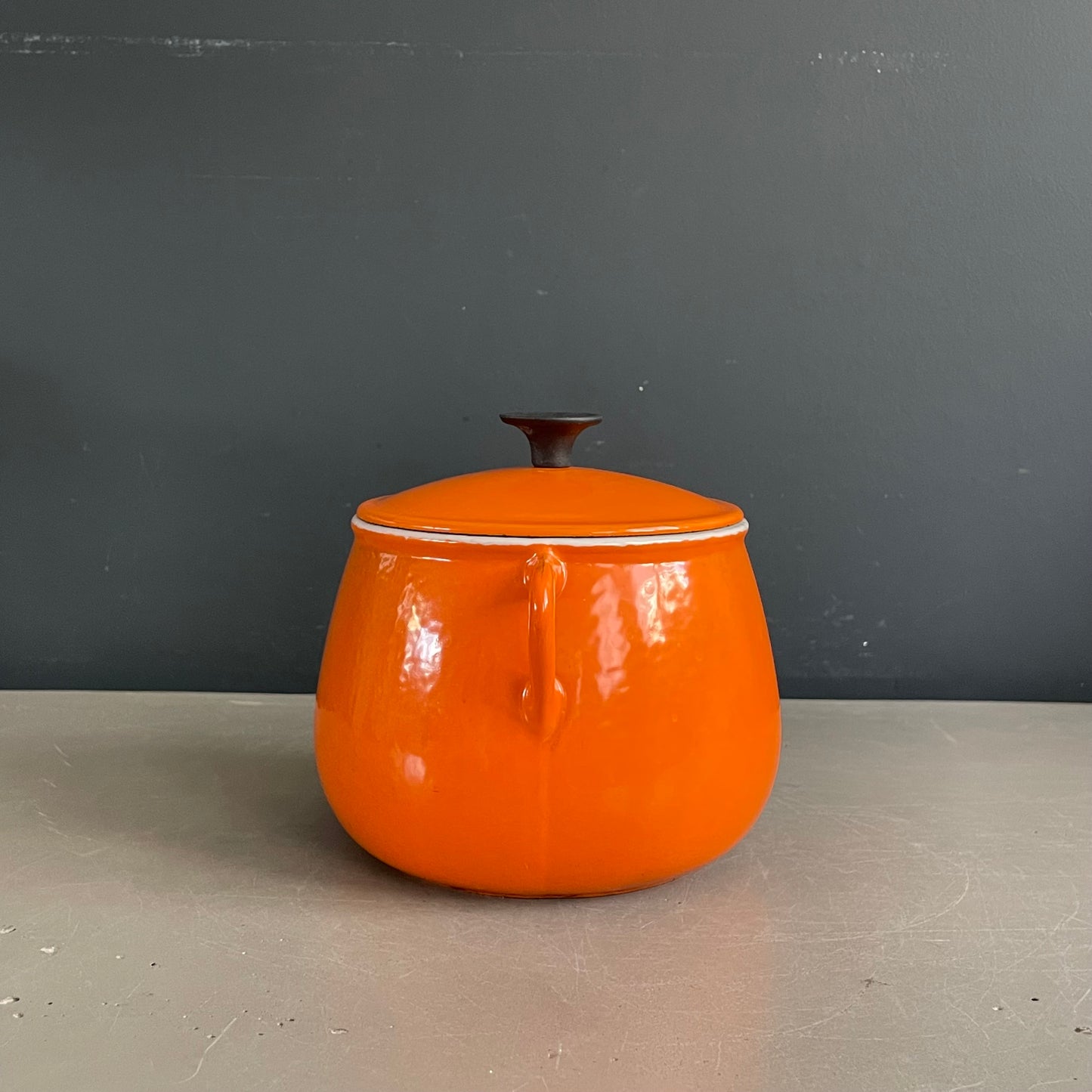 Cocotte en fonte orange Cousances - Marmite - Ref 1203