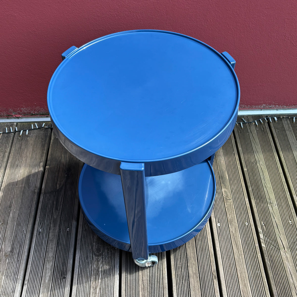 Desserte roulante space-age bleu marine - Ref 1283