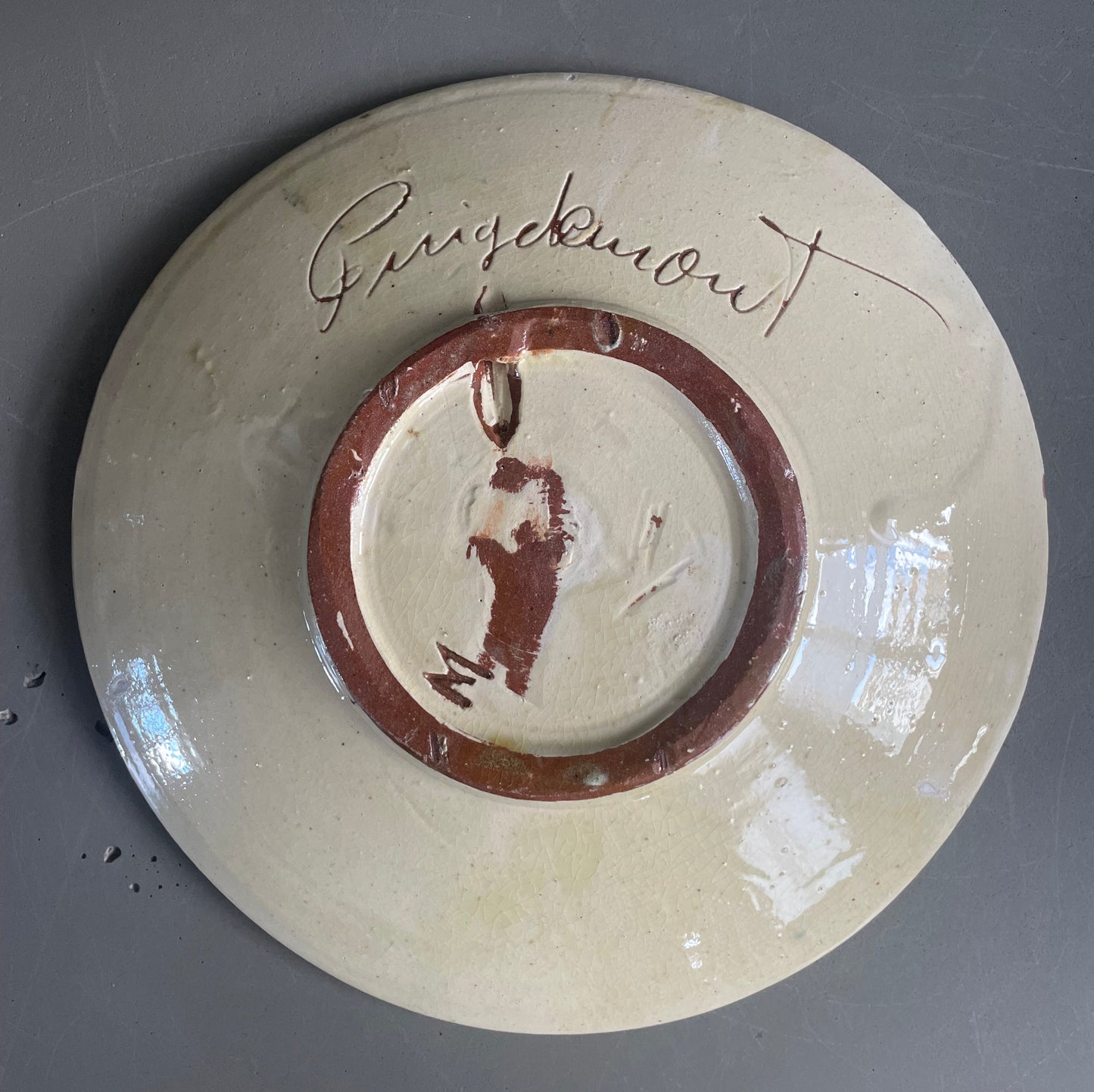 Série de 6 assiettes Puigdemont motifs poissons - Ref 1049