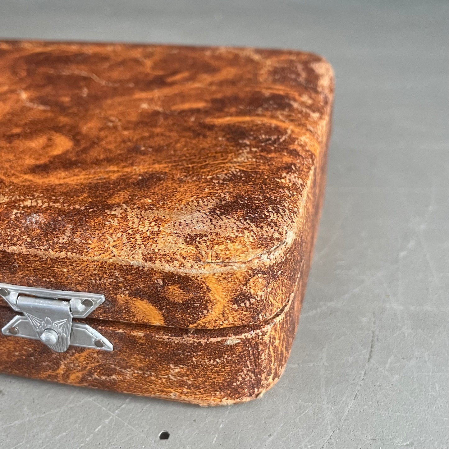 Couverts à salade en corne et inox dans leur coffret - Ref 1137