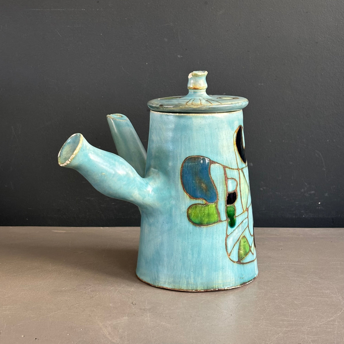 Théière en céramique de Marie-Christine Treinen - Vallauris - Ref 1396