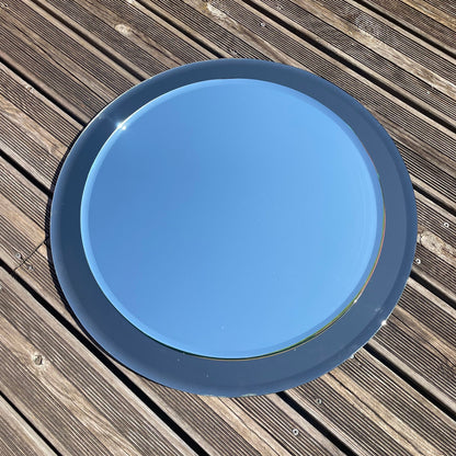 Miroir de salle de bain rond bicolore - Ref 946