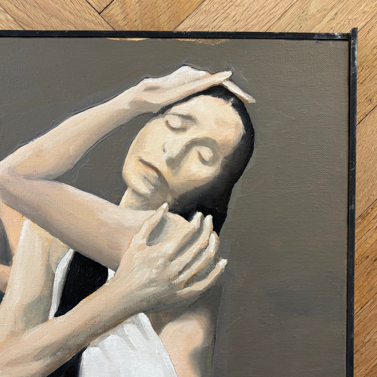Tableau de Pina Bausch par J Van Hardind - 2003 - Huile sur toile - Ref 1336