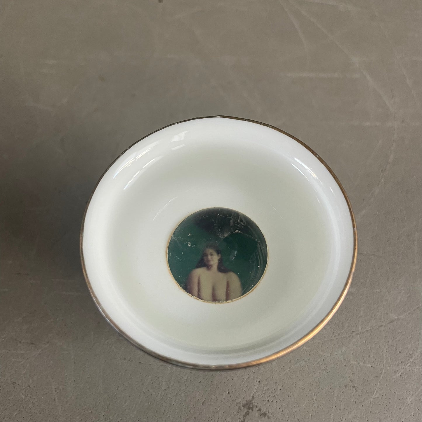 Service à saké en porcelaine – 6 tasses, bouteille et plateau - Ref 1123