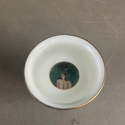 Service à saké en porcelaine – 6 tasses, bouteille et plateau - Ref 1123