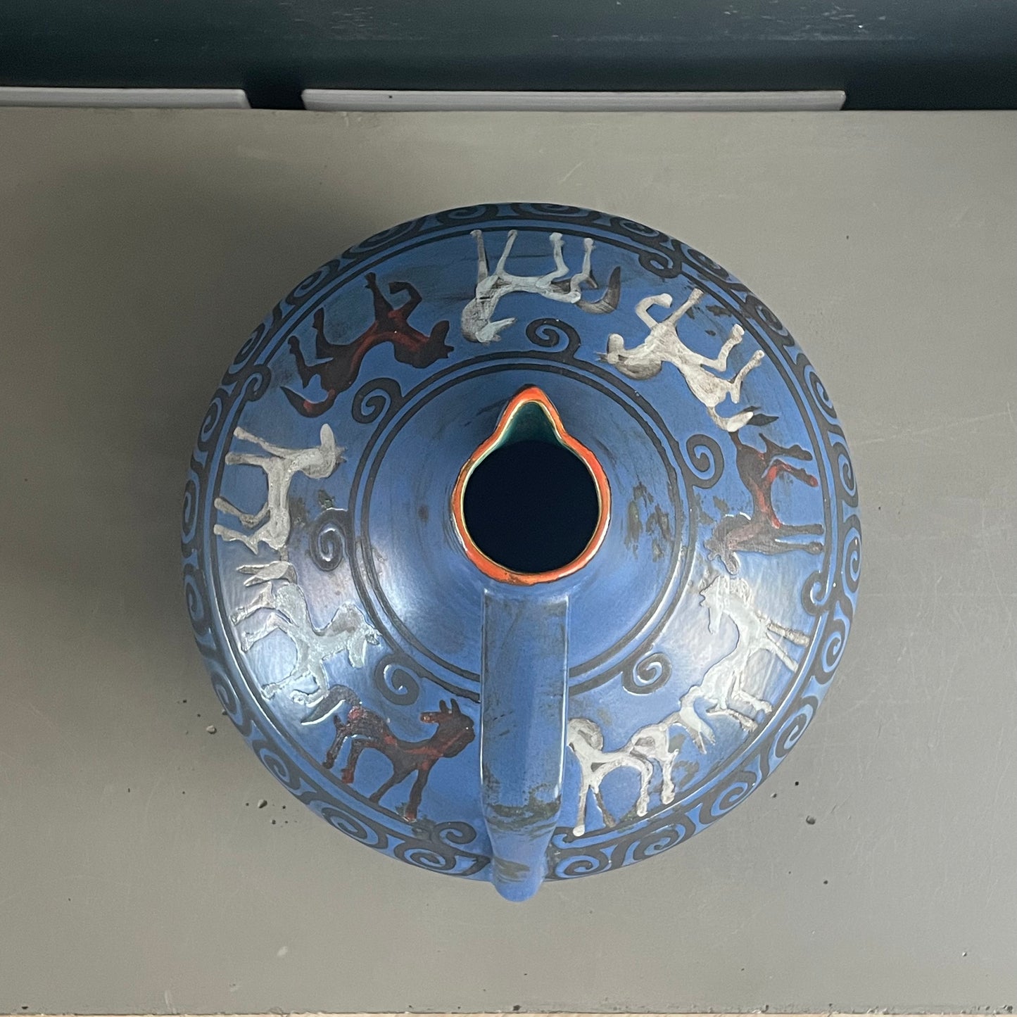 Vase Ceramano motif Pergamon - West Germany - Ref 1122