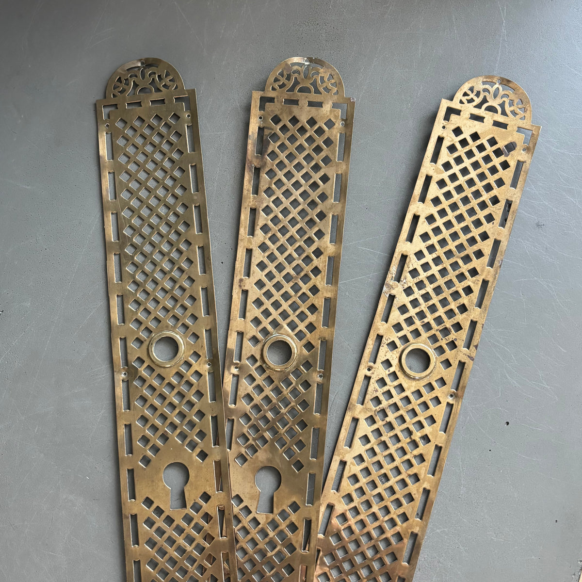 3 Plaques de propreté anciennes - 52cm - Ref 1337