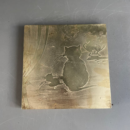 Plaque gravure sur laiton - Ref 1086