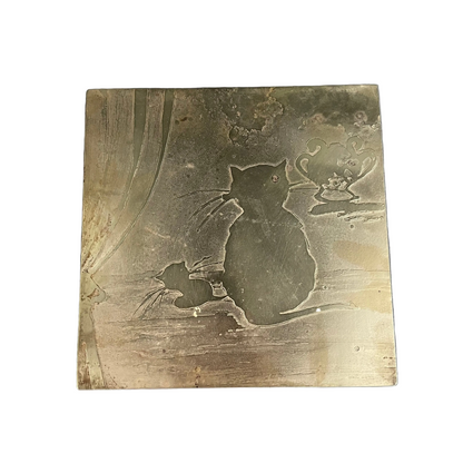Plaque gravure sur laiton - Ref 1086