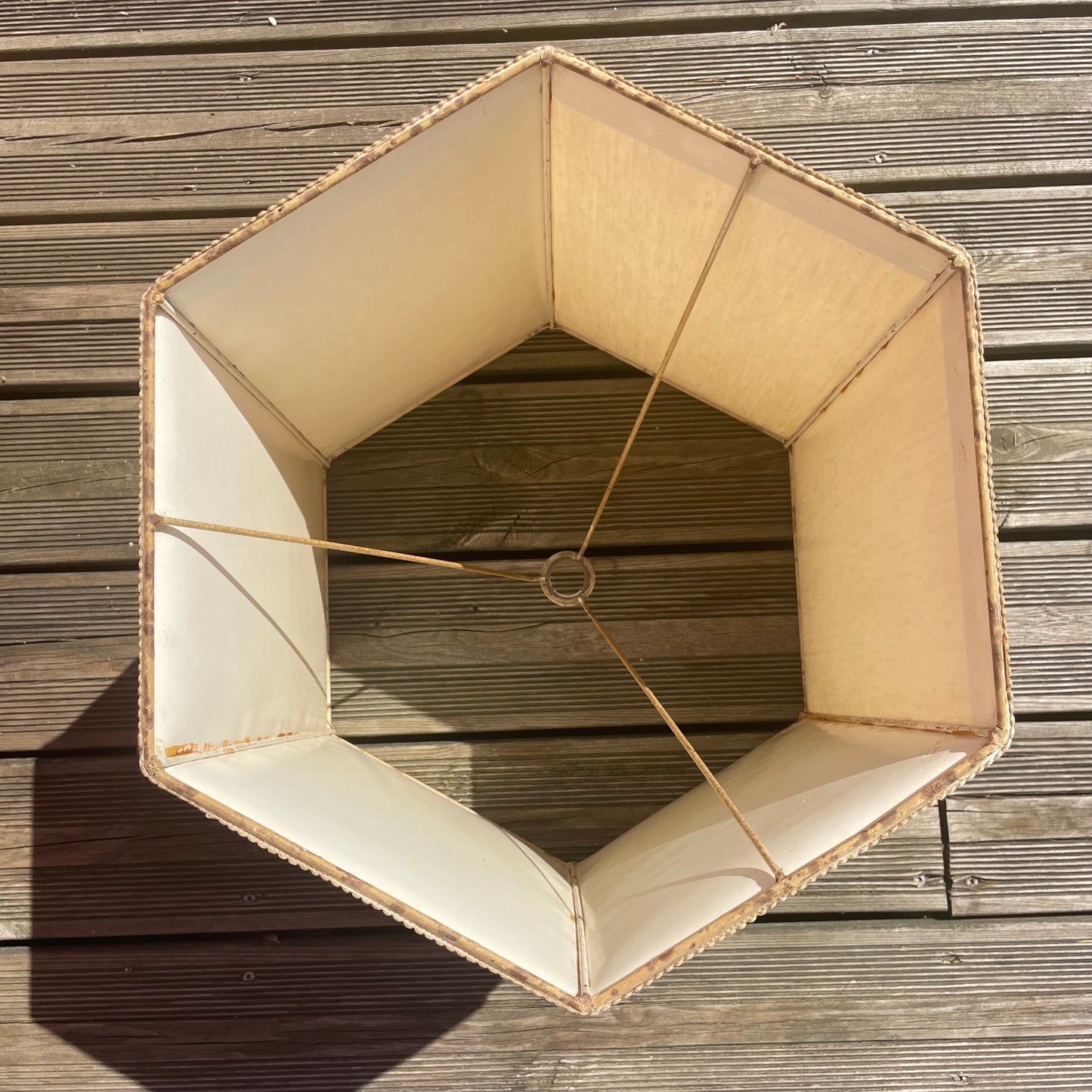 Abat-jour hexagonal ancien - Ref 951