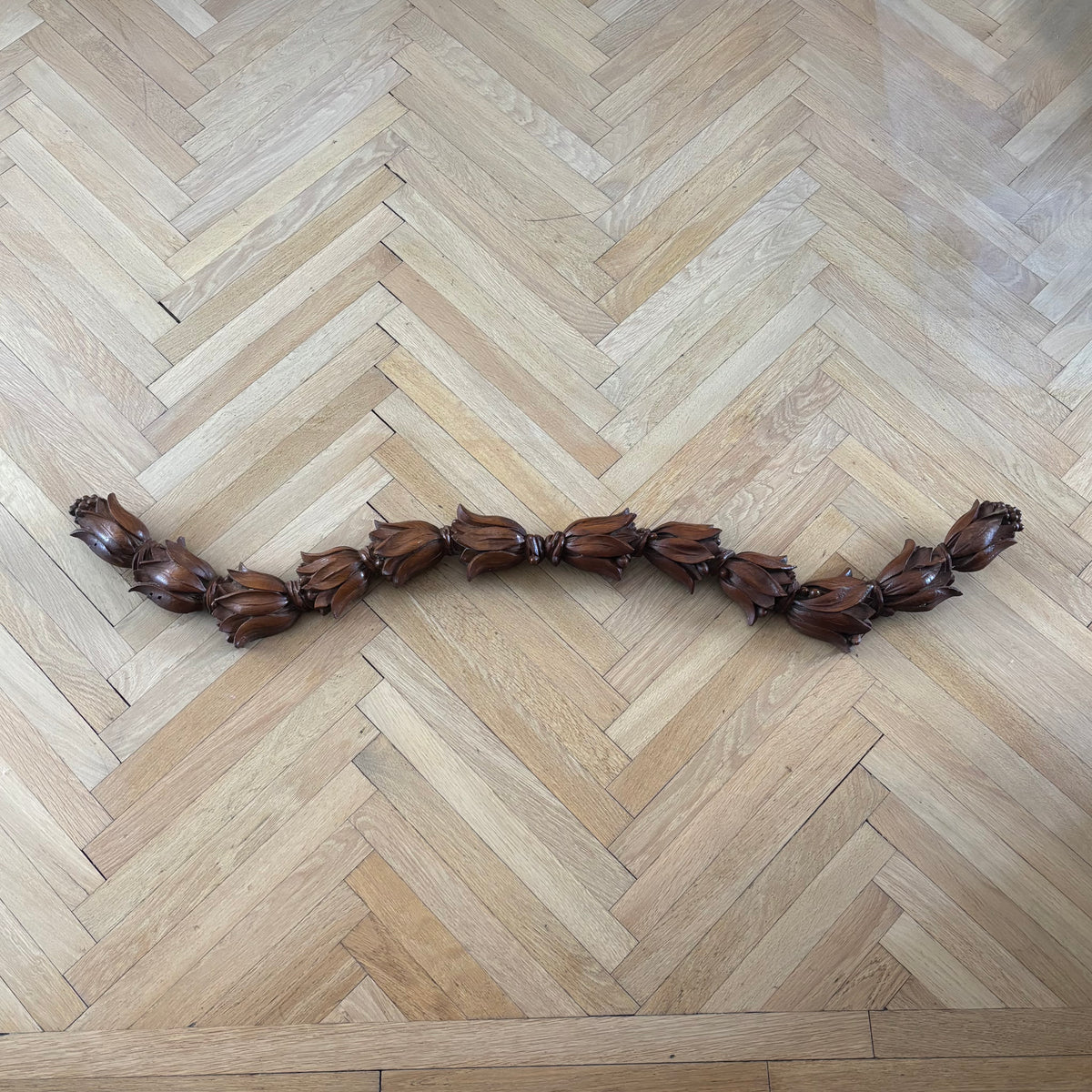 Frise murale en bois sculpté 125cm - Ref 1327