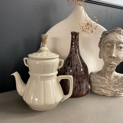 Cafetière ancienne avec filtre en céramique - Ref 1174