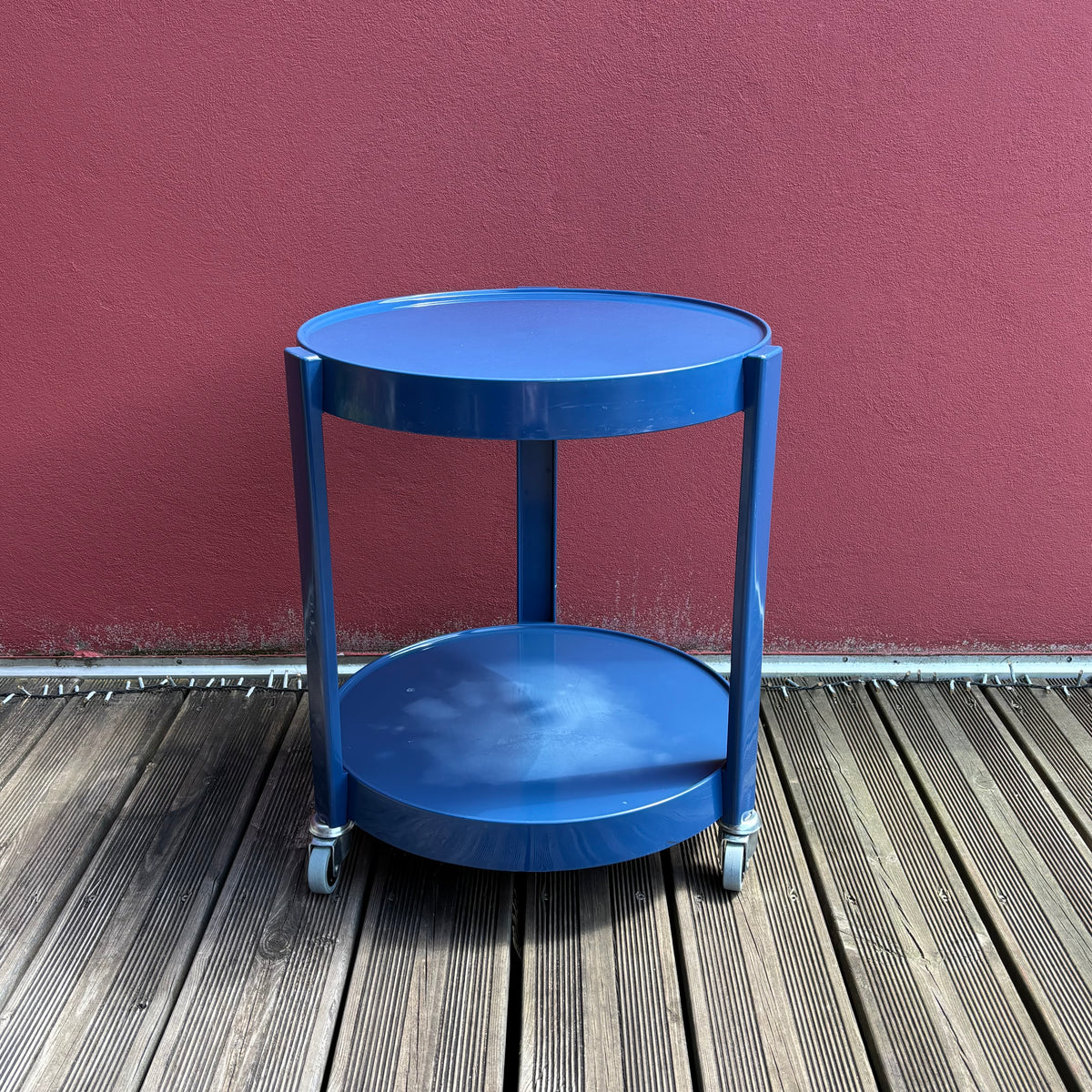 Desserte roulante space-age bleu marine - Ref 1283