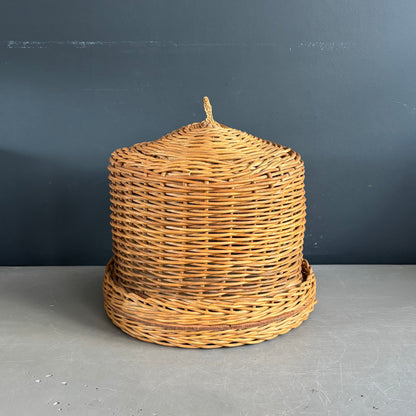Cloche à fromage en rotin - Ref 1271