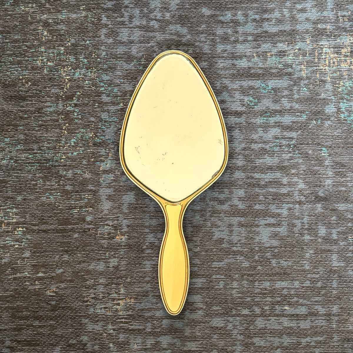 Miroir biseauté - face à main années 50 - Ref 1390