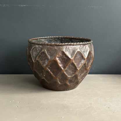 Cache-pot en cuivre - Ref 1263