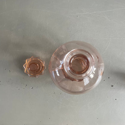 Service à liqueur en verre rosé - Ref 1067