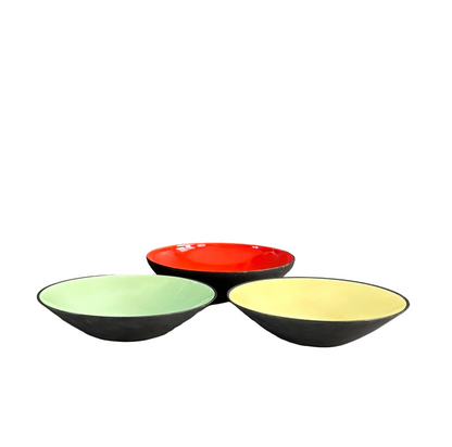 Trio de bols apéritif vintage Krenit années 50 - Ref 1217