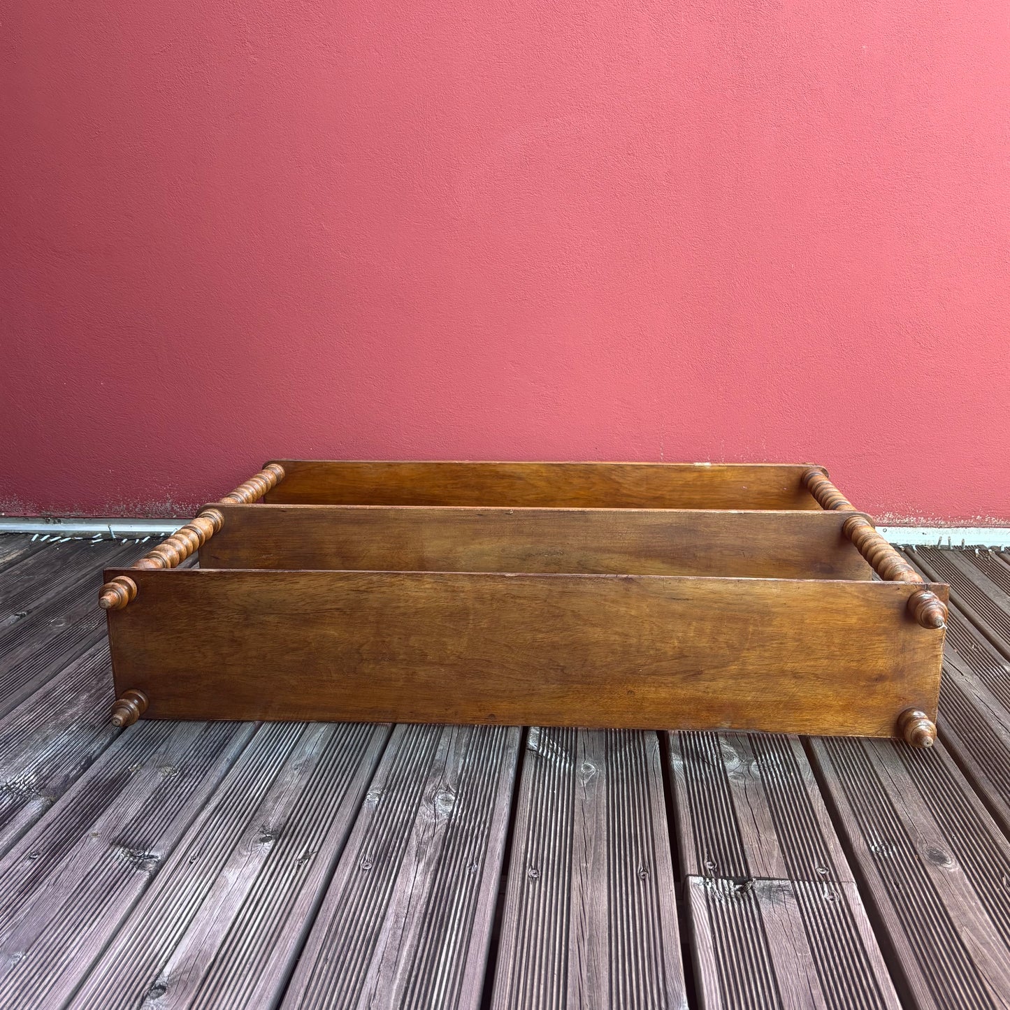 Étagère en noyer en bois perlé - Ref 1240