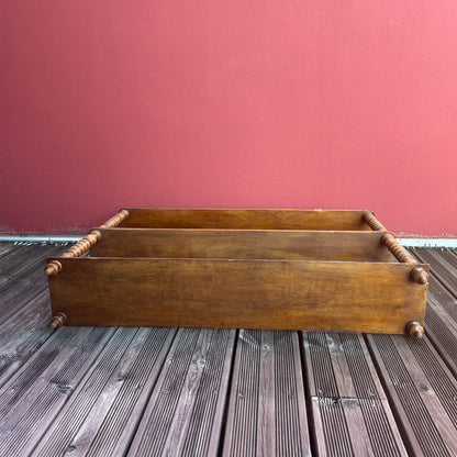 Étagère en noyer en bois perlé - Ref 1240