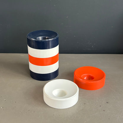 Lot de 7 coquetiers vintage en plastique - Ref 1333